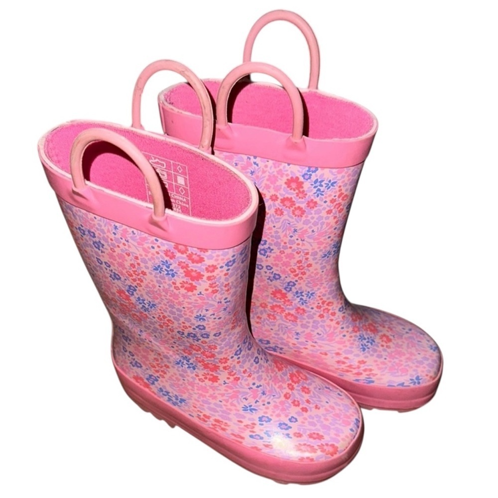 Joe Fresh Floral Pink Rain Boots